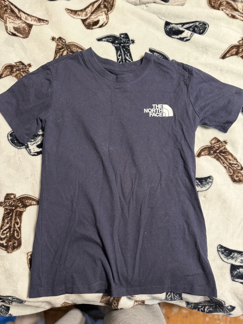 The North Face Navy Short Sleeve Logo Tee